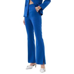 Extro&Vert Womens  Split Hem Trouser, Blue